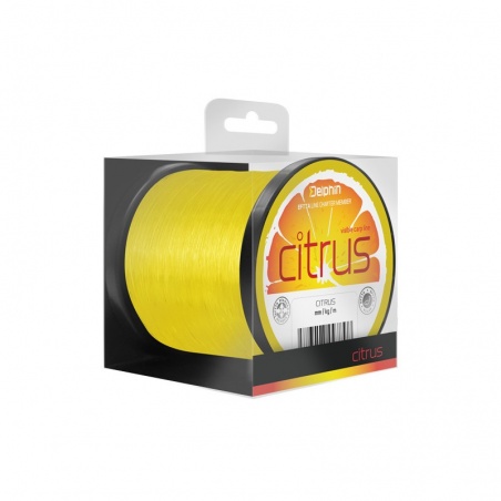 Nylon-monofilament 1200 m Delphin CITRUS , galben