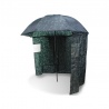 Umbrela-shelter NGT CAMO BROLLY 45", diametru 220cm, cuie si sfori fixare, husa transport