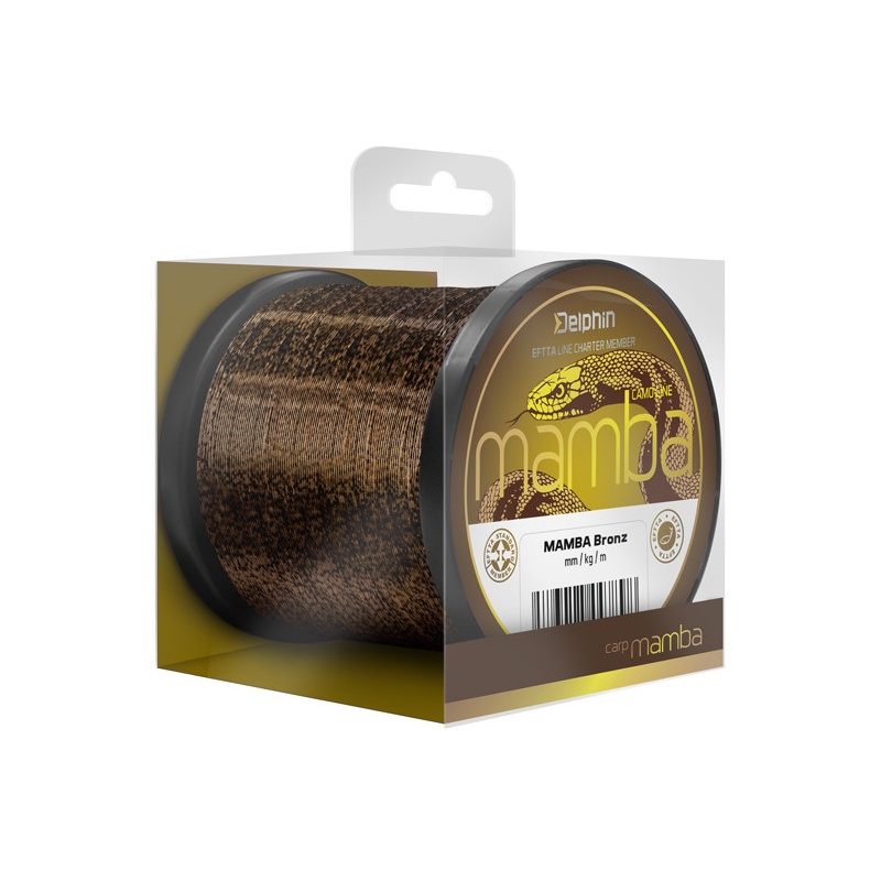 Nylon monofilament 300m Delphin MAMBA Feeder Bronz