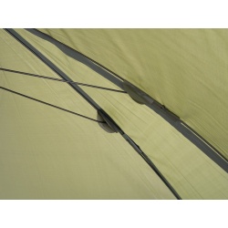 Umbrelă Delphin diagonala 250 cm RAINY, , verde, husa transport, corzi si cuie fixare