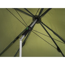 Umbrelă Delphin diagonala 250 cm RAINY, , verde, husa transport, corzi si cuie fixare