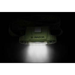 Lanternă de cap frontală Delphin RAZOR USB UC, 500 mAh, 85 lm