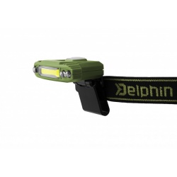 Lanternă de cap frontală Delphin RAZOR USB UC, 500 mAh, 85 lm