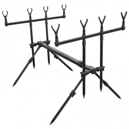 Rod Pod RP6 Baracuda pentru 4 Lansete Pescuit la Crap Feeder cu 4 posturi