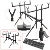 Rod Pod RP6 Baracuda pentru 4 Lansete Pescuit la Crap Feeder cu 4 posturi