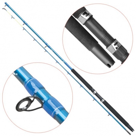 Lanseta Boat Rod 2.59 m A: 20 lb amestec spinning/trolling Baracuda