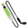 Hanger/swinger/semnalizator cu lant, cu iluminare, 2 buc/set, 2 culori, verde/portocaliu