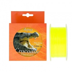 Nylon-fir monofilament 300 m Aqua Crocodile Fluo-Carp , galben fluo