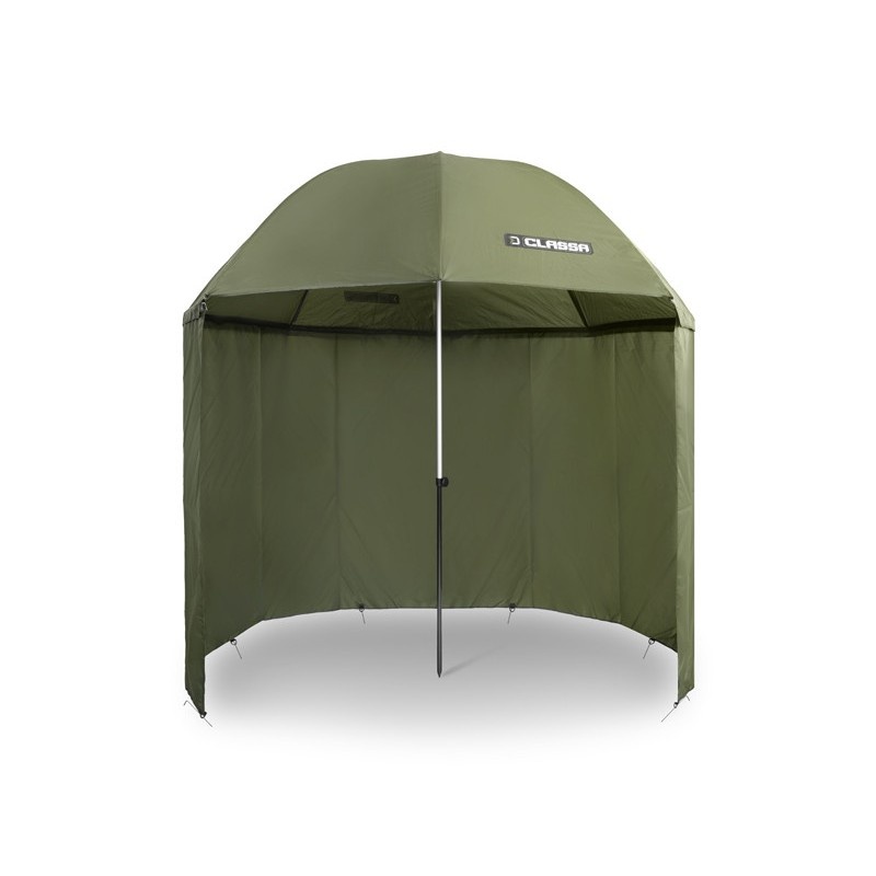 Umbrelă shelter cu perete lateral Delphin CLASSA, diametru 250 cm, husa transport, cuie fixare