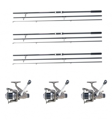 Set SS2 Crap 3x Lansete si Mulinete -Master Carp 3.9m Tricky Carp 60